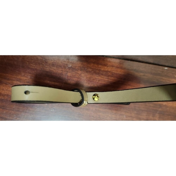 Leather Adjustable Bag Strap Tan Beige Gold Hardware Replacement Shoulder Crossb - Picture 5 of 8